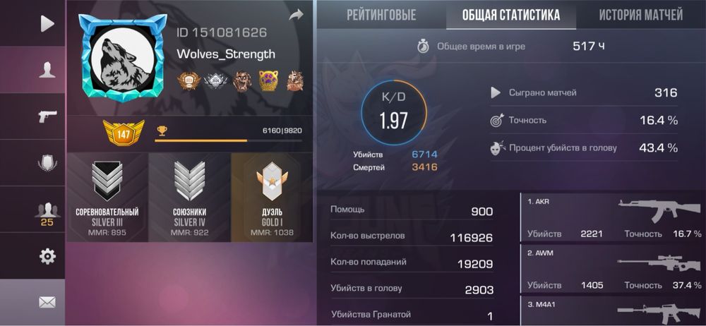 Аккаунт Standoff 2