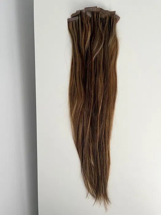 Extensii tape-on par natural premium Dubai, 55cm, 27 bucati(48 suvite)
