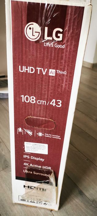 Tv LED Smart LG, 108 cm, 4K UHD
