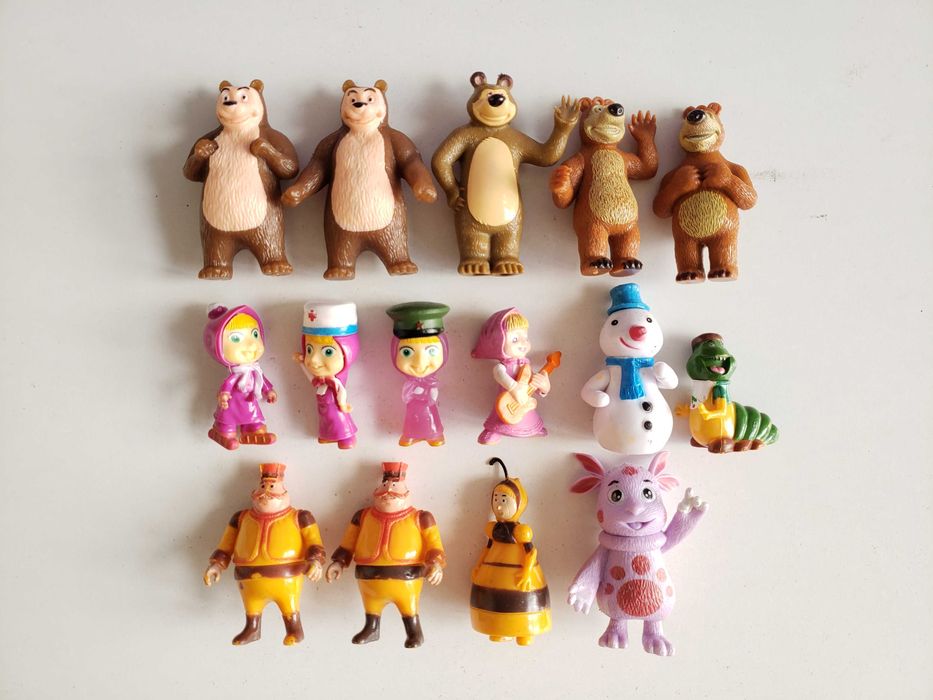 Фигурки Маша и Медведь, Лунтик