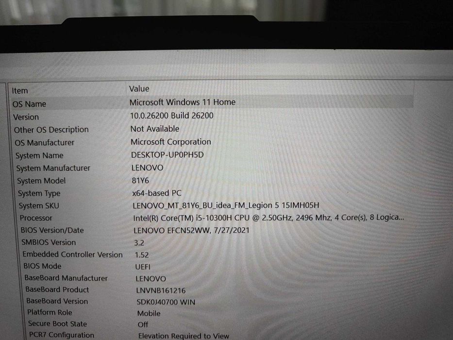 Lenovo Legion Nvidia RTX 2060 Intel Core i5