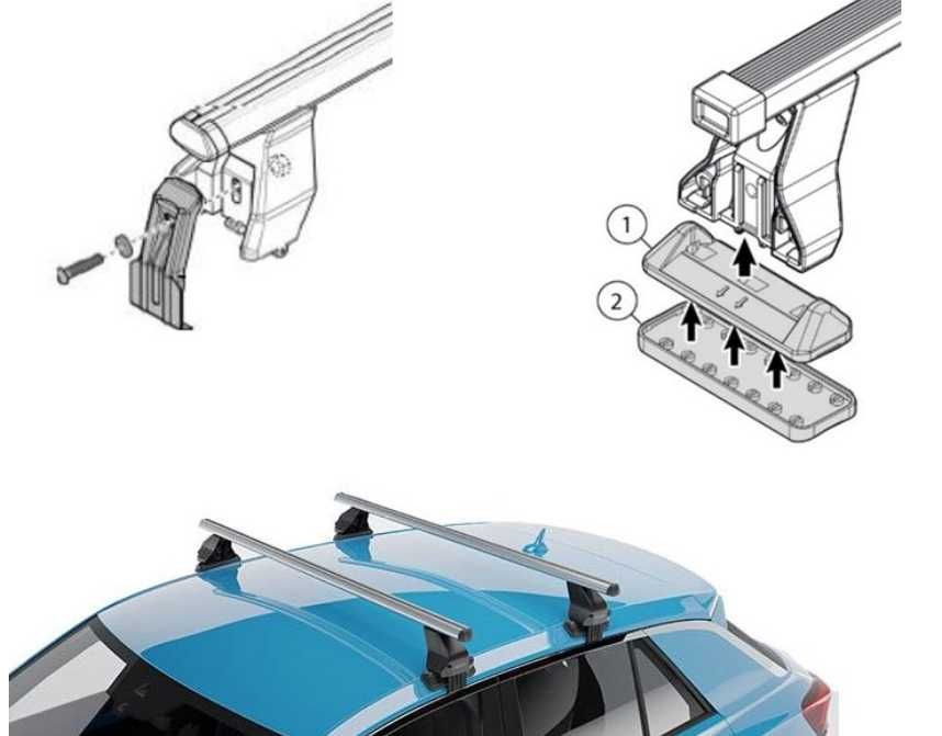 Напречни греди за Audi,Bmw,Ford,Seat,Skoda и др. със стандартен покрив