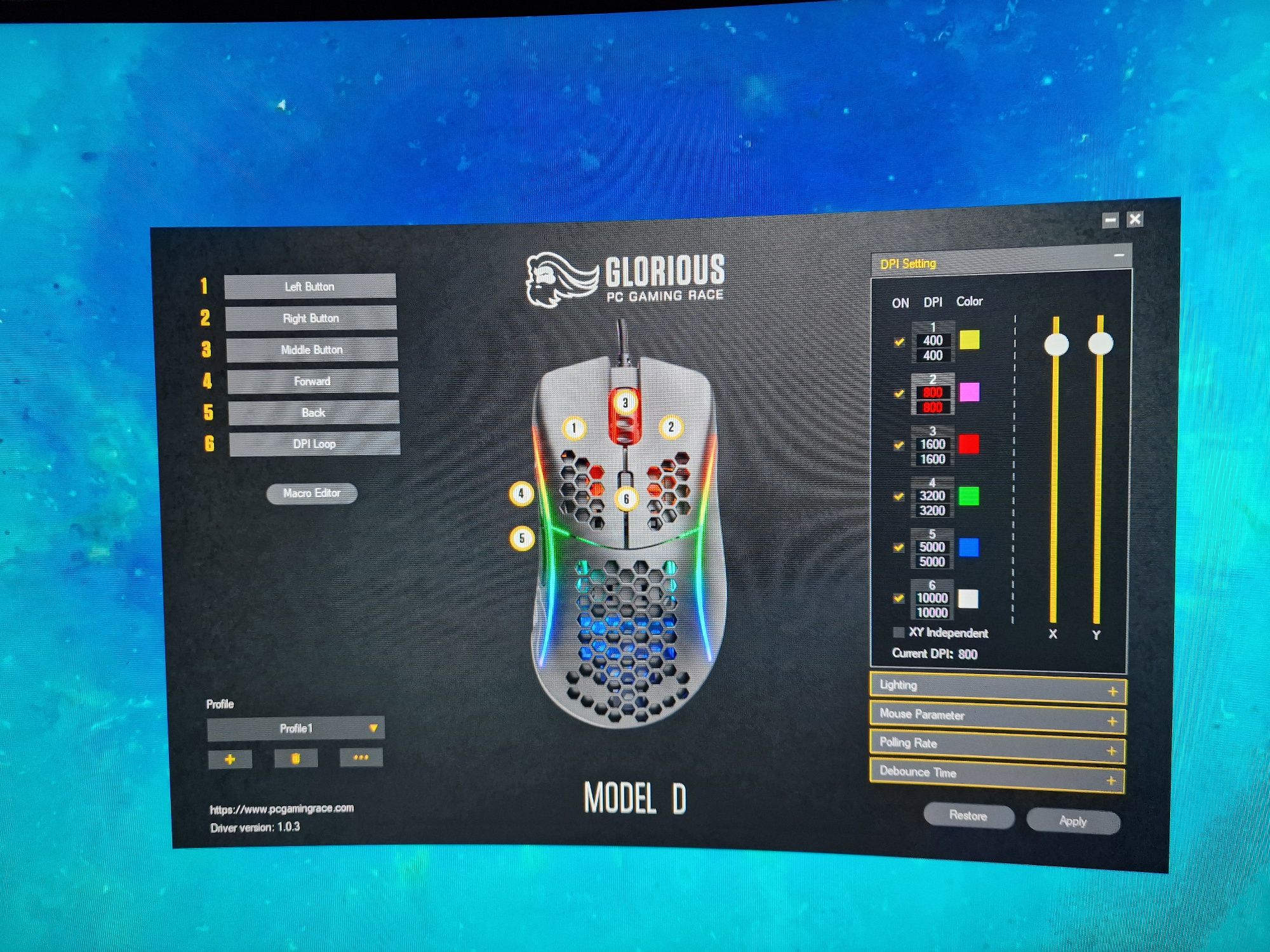 Mouse gaming Glorious Model D-