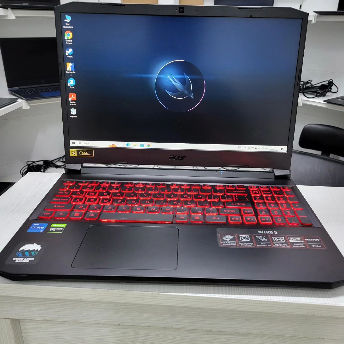 Игровой ноутбук Acer Nitro 5 Intel Core i5-11400H 16/512 GTX 1650