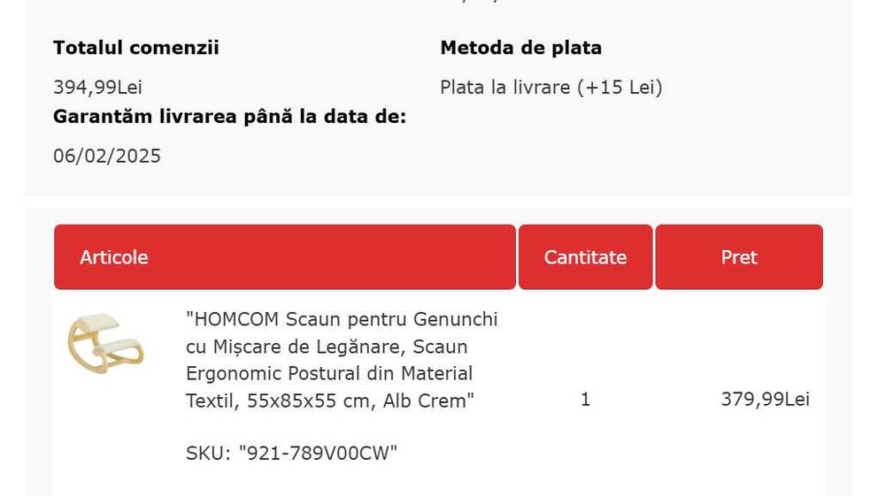 Scaun pentru Genunchi cu Mișcare de Legănare