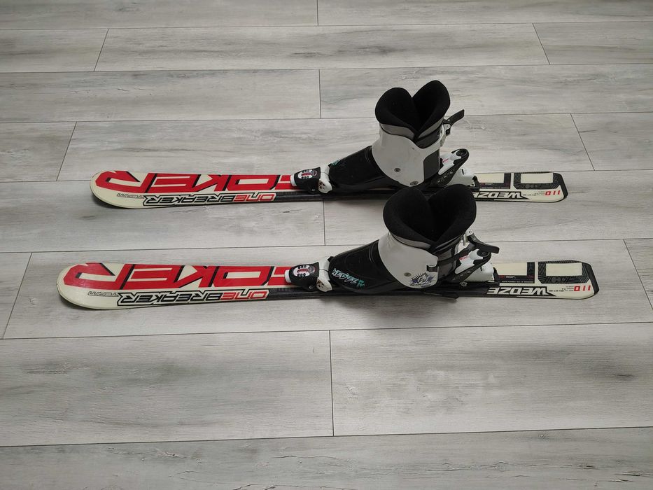 Set schi copii Wed’ze 110cm + clăpari Wed’ze 32–33 + bețe