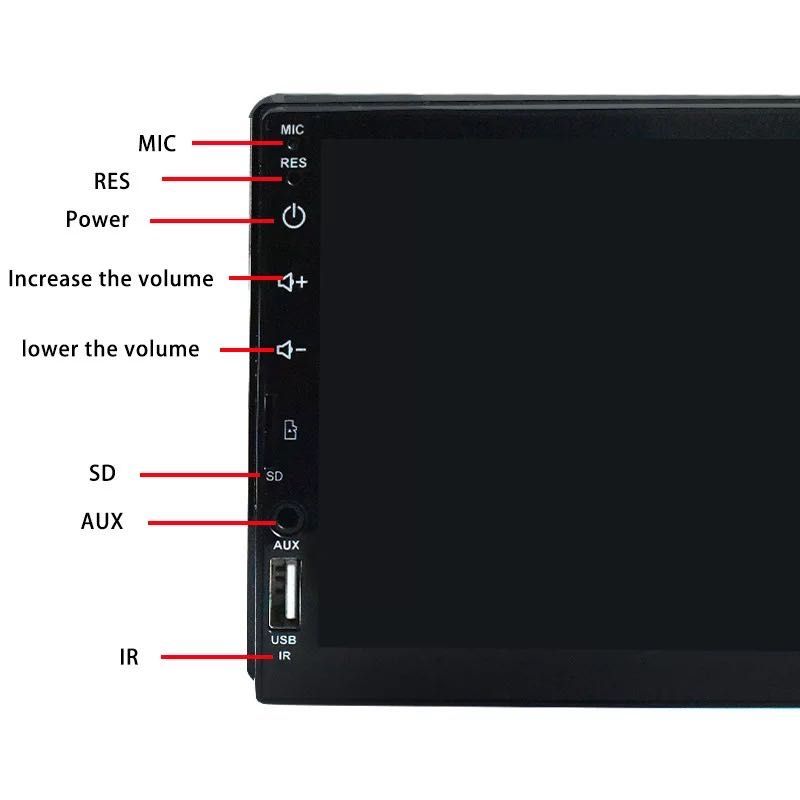 Мултимедия 1 din за кола автомобил радио bluetooth usb dvd 7" екран