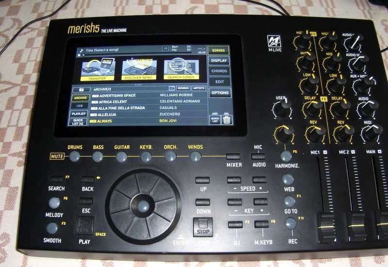 Merish 5 Player live și modul de sunet