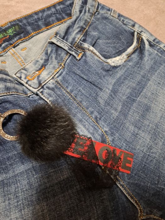 Дамски сини дънки oversize