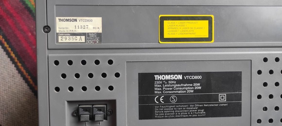 Музикална уредба Thomson VTCD800