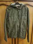 Vand geaca ZARA, baiat 164 cm inaltime, verde, bbc 100%