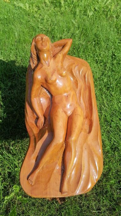 sculptura , nud , lemn , statueta lemn , dimensiune mare