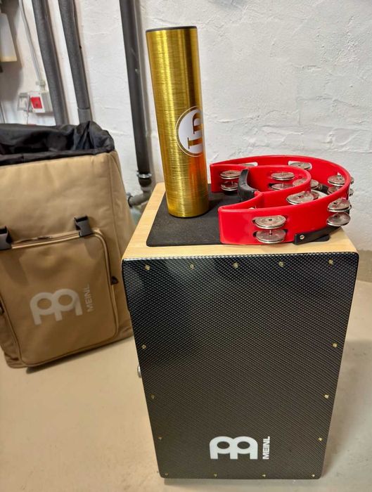 Meinl Cajon(кахон) с карбон преден панел + аксесоари