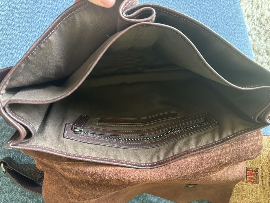 Кожаная сумка унисекс