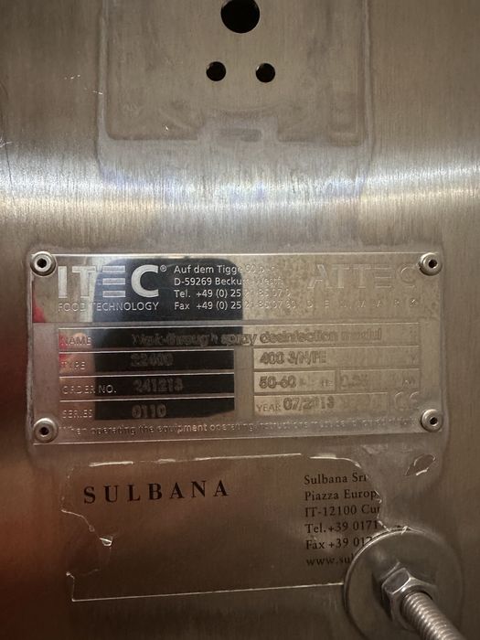 Tunel automat de dezinfectare ITEC 32400