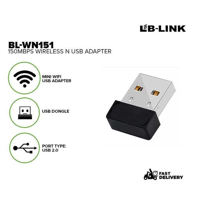 LB-LINK — Компактный Wi-Fi USB-адаптер Nano-формата. Есть доставка