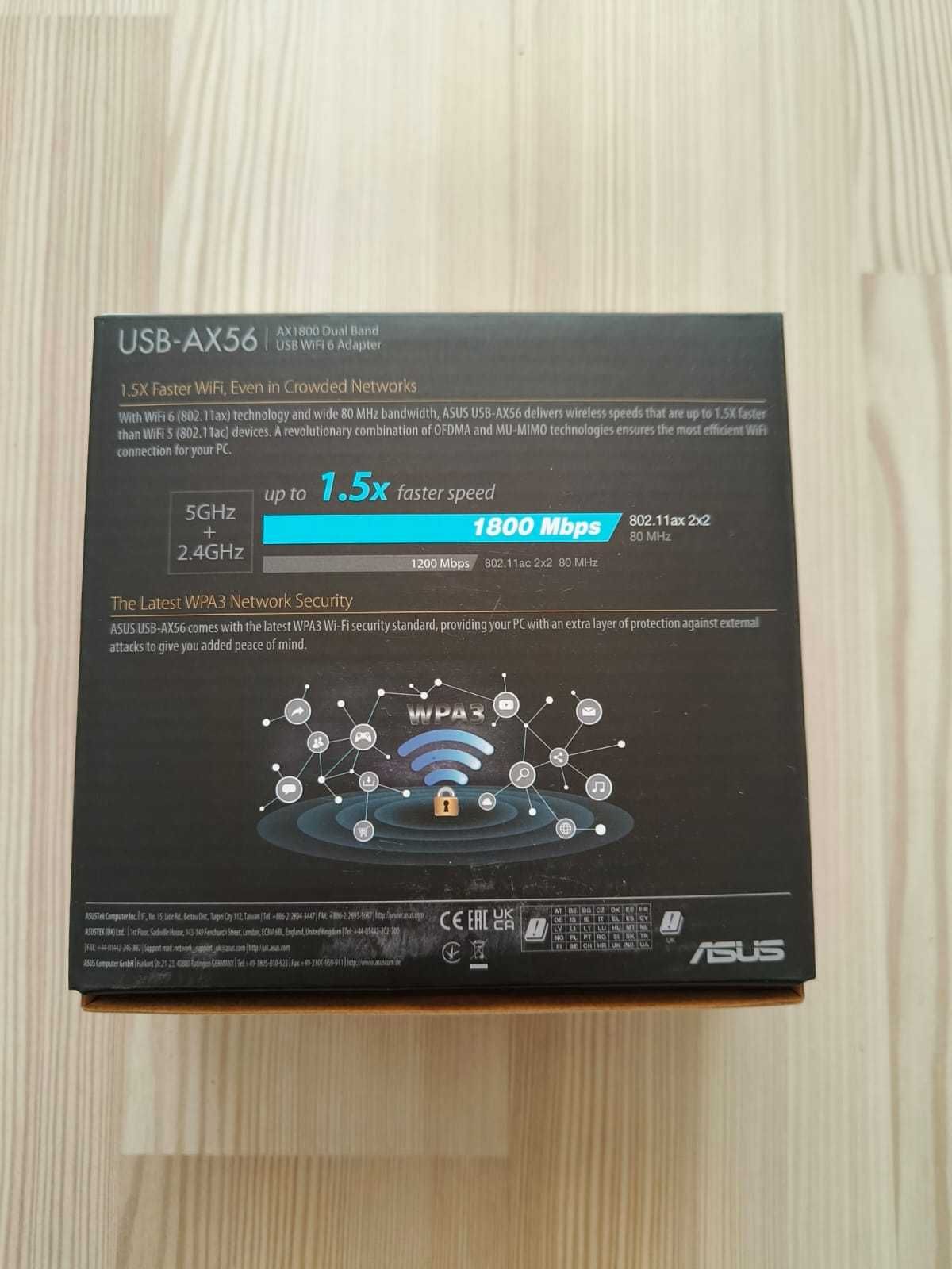 Adaptor Wireless ASUS USB-AX56 AX1800 Dual-Band Wi-Fi 6 Garantie