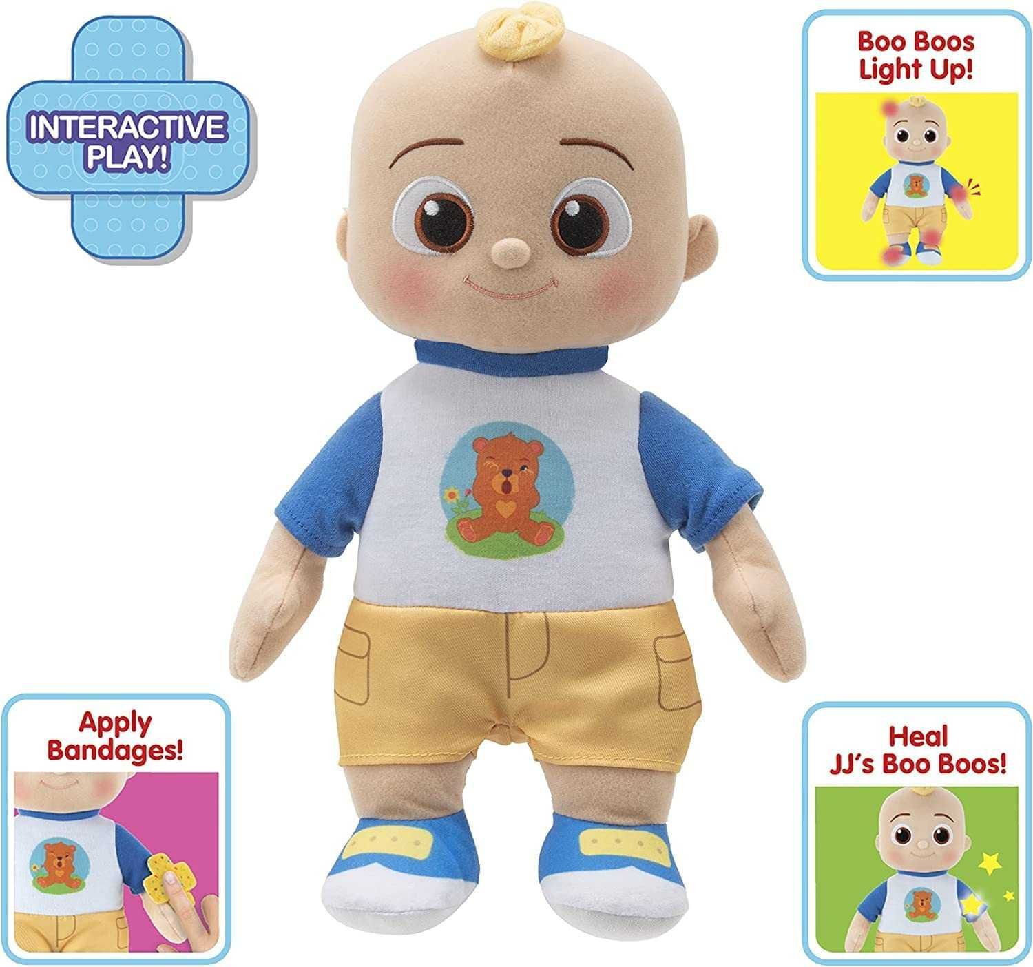 Интерактивная кукла CoComelon Boo Boo JJ + сумка осмотра доктора