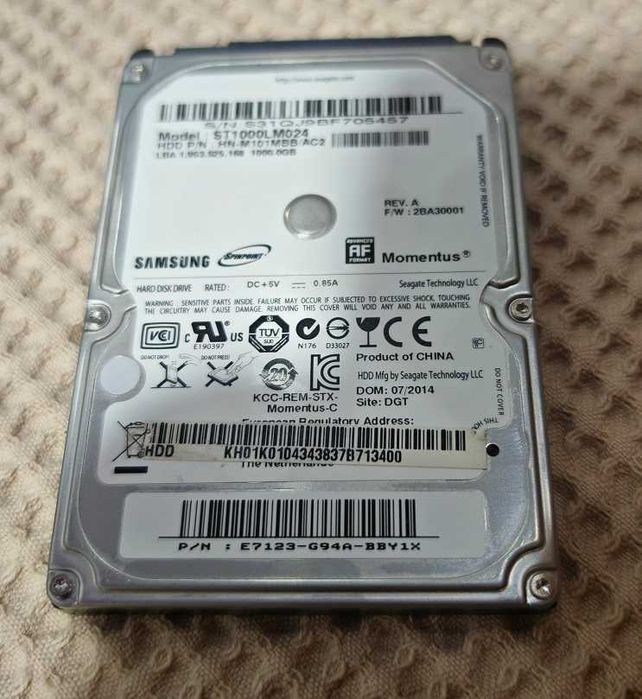 продам ноутбучный жесткий диск Samsung 1Tb