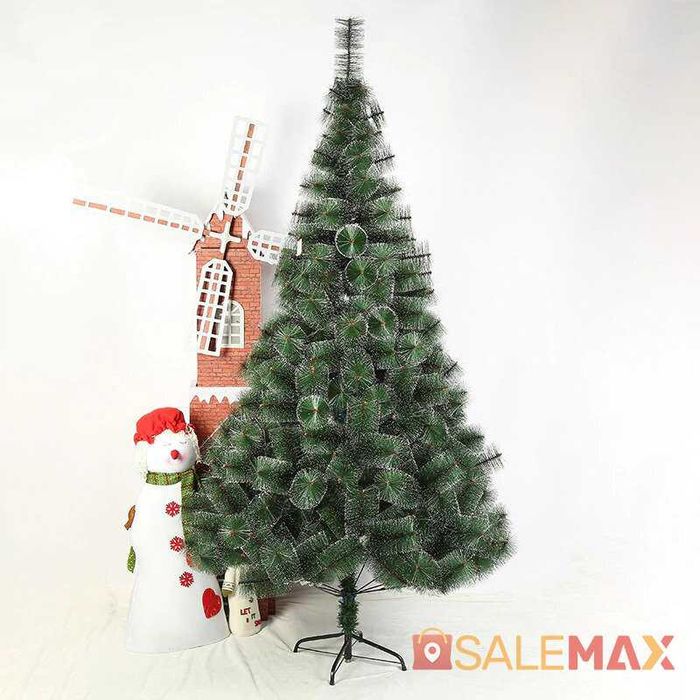 Изкуствена Коледна Елха Жилкова със Сняг / Заснежени Връхчета