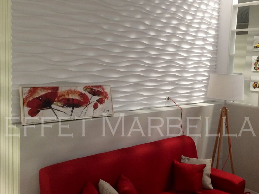 Декоративни 3D панели - 3д гипсови панели, облицовки за стени 0134