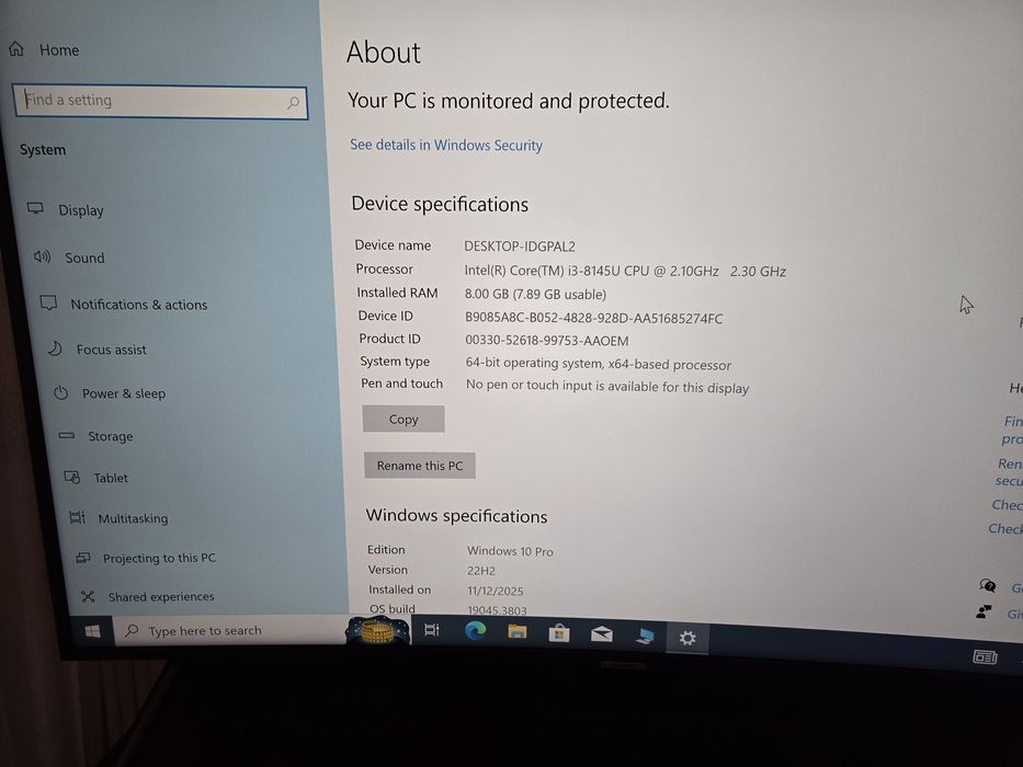 Mini PC calculator Lenovo i3 Gen 8 ca nou.