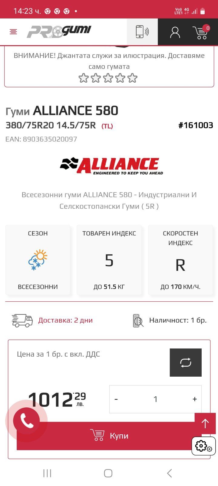 Гуми за фадрома - маниту и д-р.