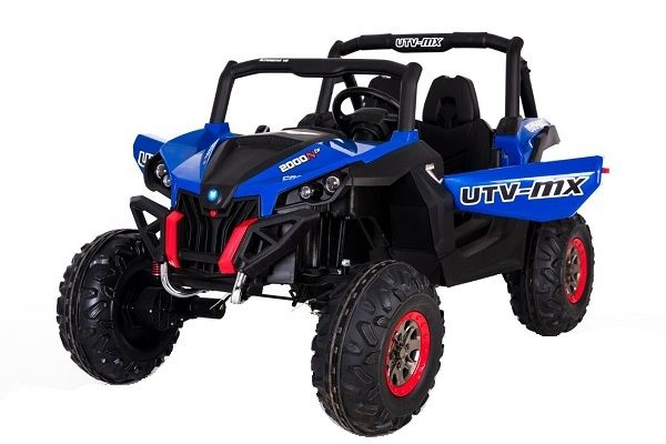 UTV electric pentru 2 copii Rocker Premium 4x4 140W 12V #Albastru