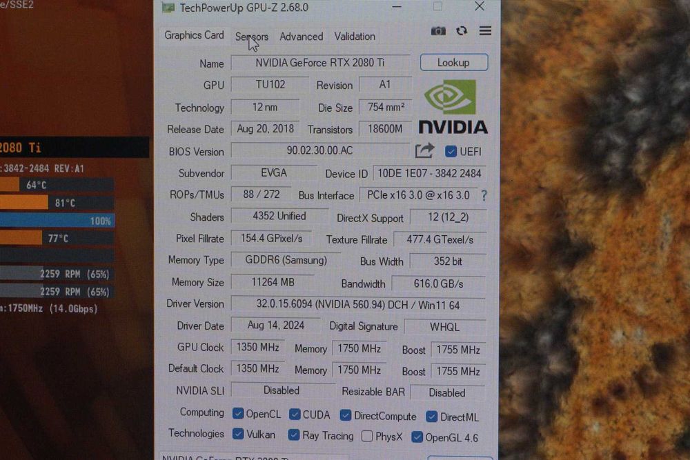 Видеокарта GPU RTX 2080 Ti 11GB EVGA FTW3 Ultra Hybrid / Вкл.ДДС