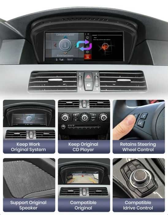 Navigatie Android BMW E60 / E90 4GB / 8GB RAM