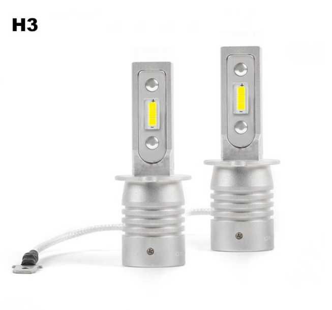 V9 LED крушки H1 H3 H4 H7 H8 HB3 HB4 без вентилатор 6000K