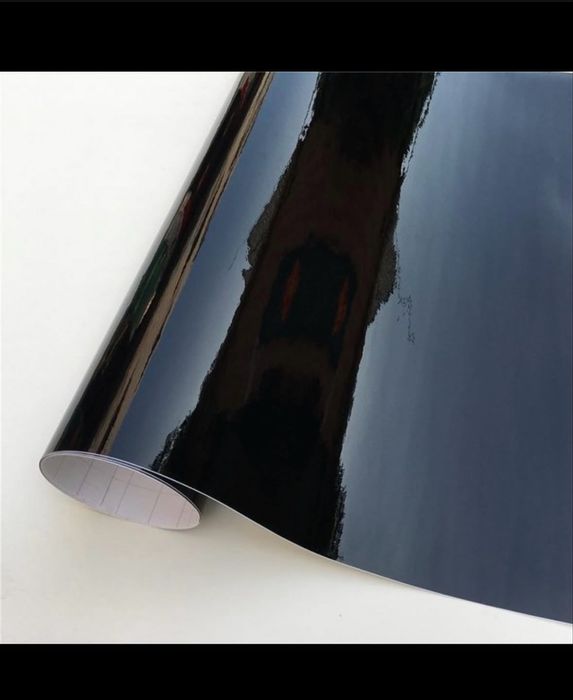 Пленка черный глянец,виниловая пленка авто,антихром,черный глянец