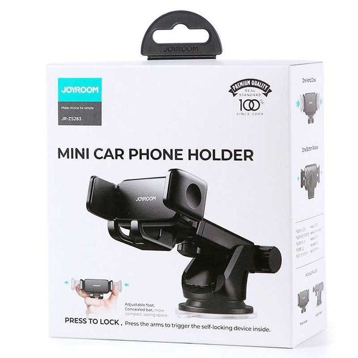 Suport telefon auto Joyroom, negru (JR-ZS283)