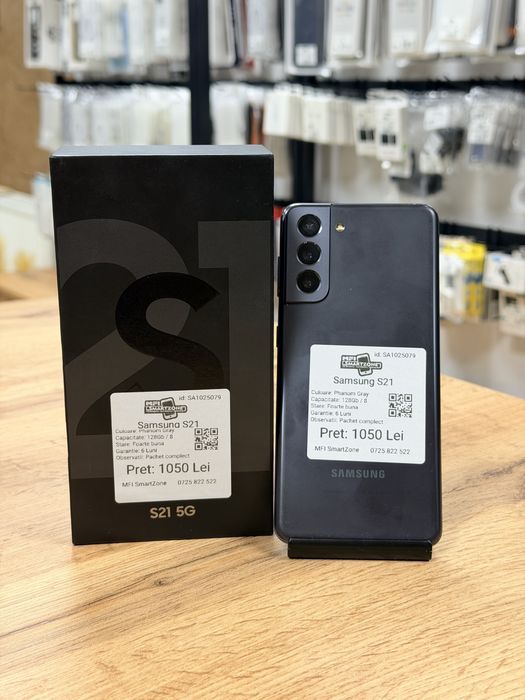 Samsung S21 Gray 128Gb - Stare foarte buna - Garantie 6 luni