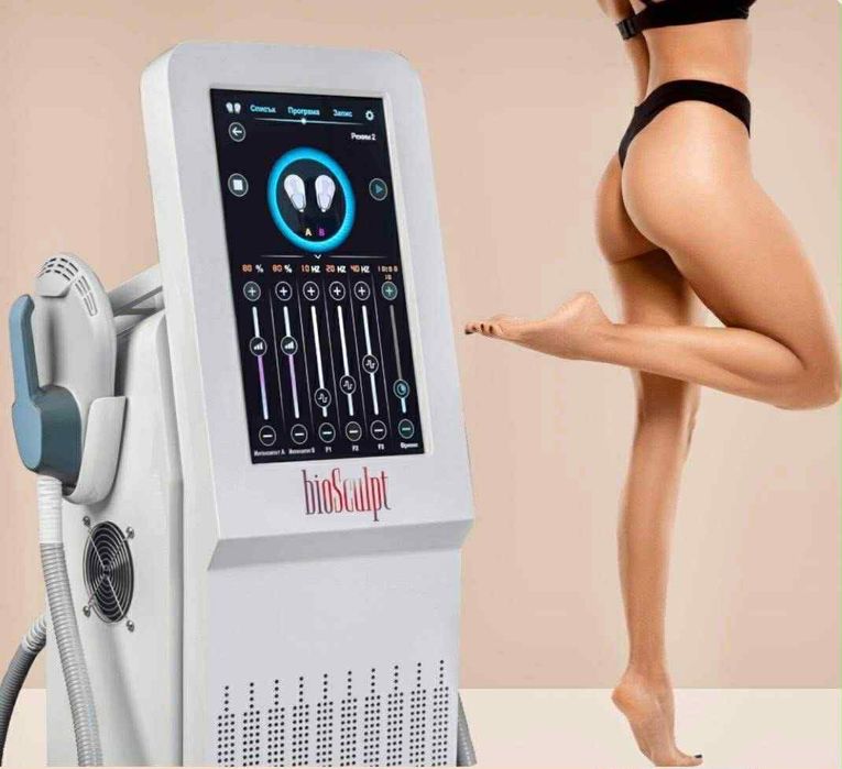 НОВ- Hi-EMT апарат/изгаряне на мазнини, стяга и изгражда мускулуте