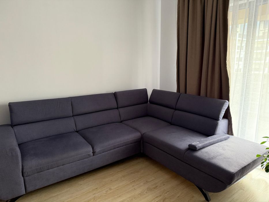 Canapea extensibila (coltar) gri