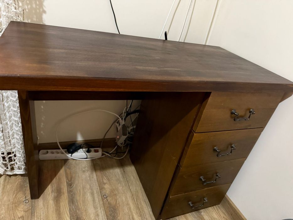 Mobilier complet din lemn masiv de fag + 2 canapele tapitate