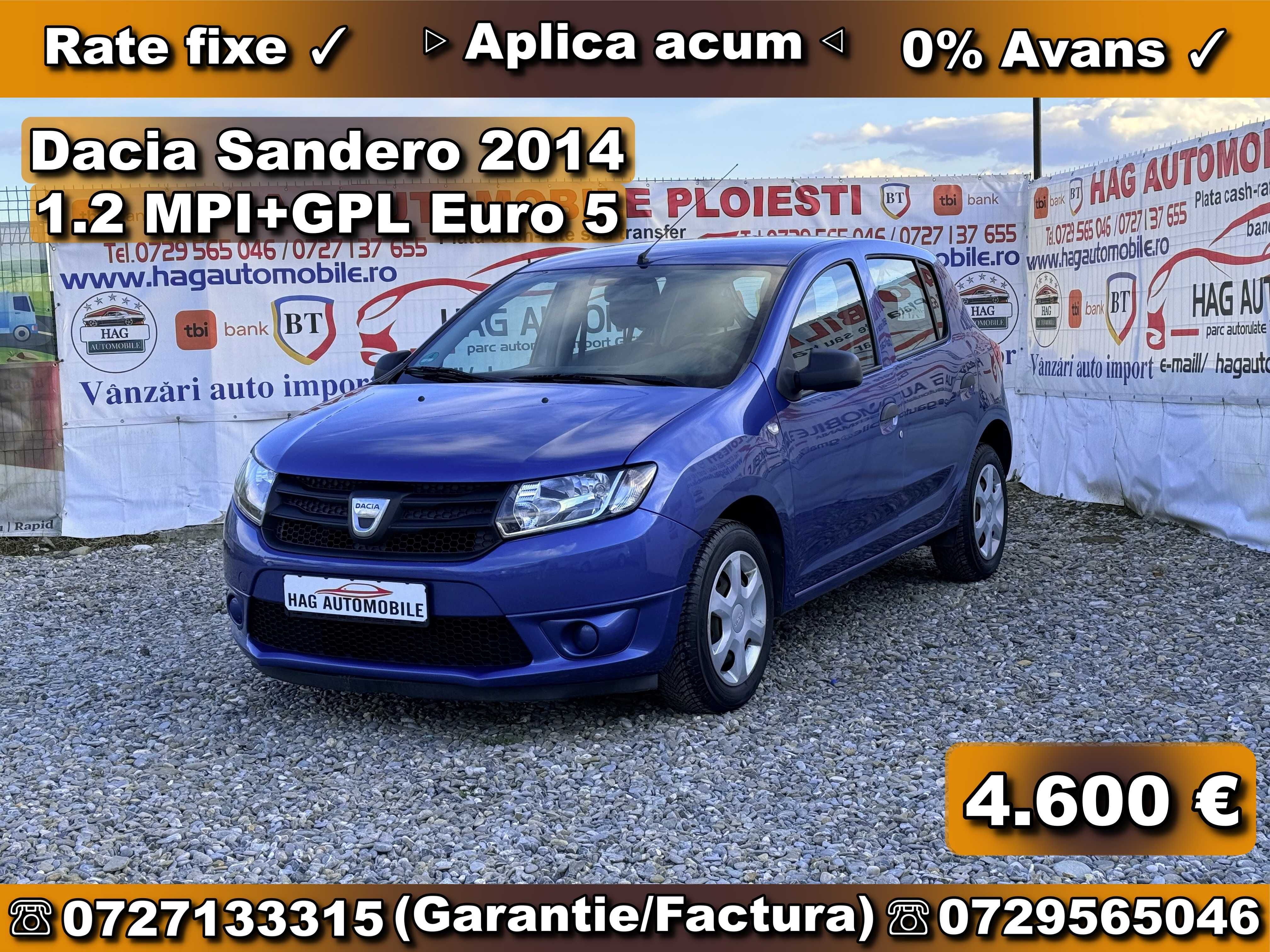 Dacia Sandero 2014 1.2 MPI+GPL Euro 5