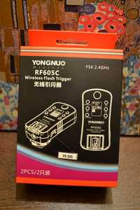 Yongnuo RF 605C - Set Declansatoare Radio pentru Canon, 2.4GHz
Yongnuo