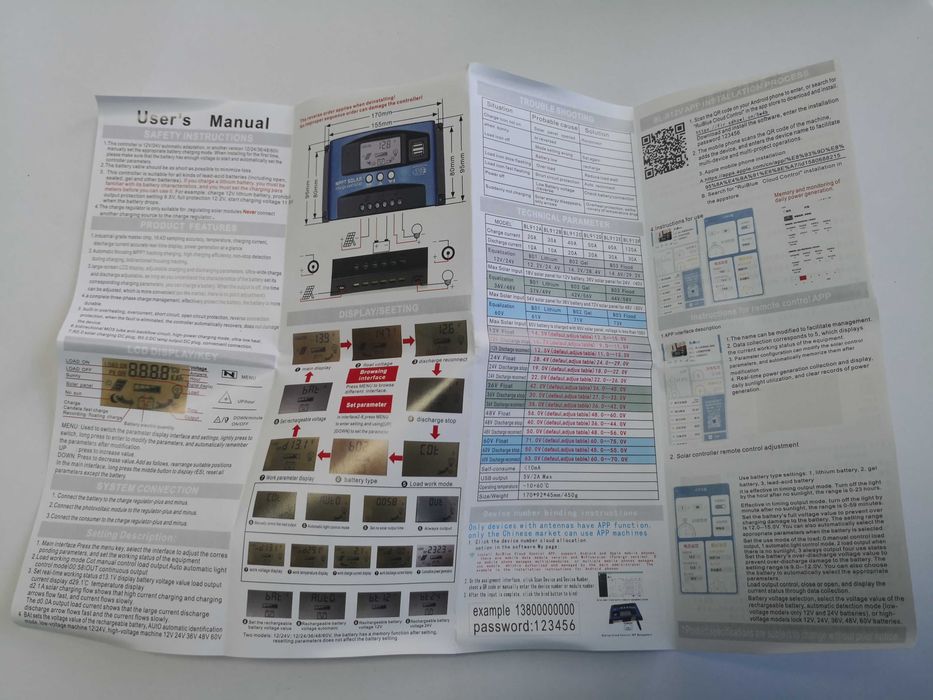 Controler/regulator panou solar MPPT 30 A, 12/24 V