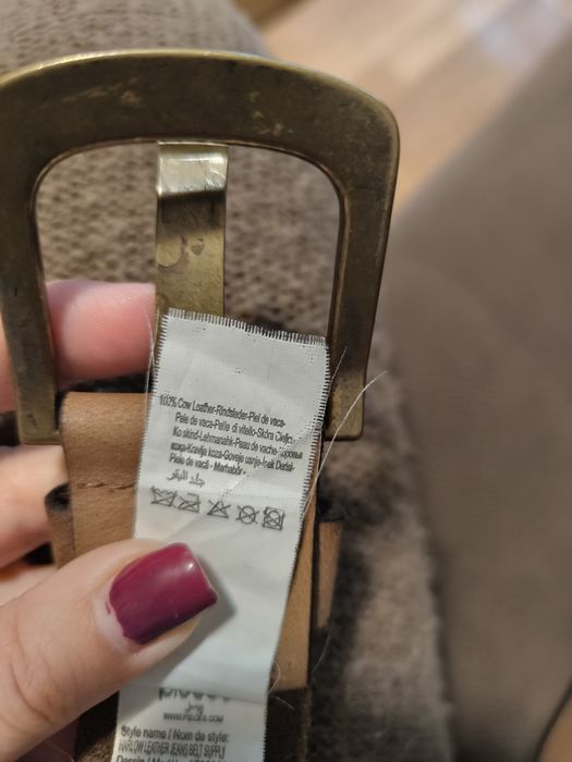 Curea piele naturala Pieces 80