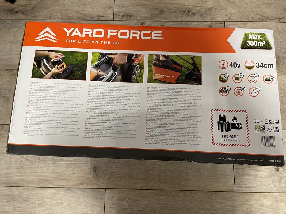 Mașină de tuns iarba Yard Force 40V 34cm noua sigilata