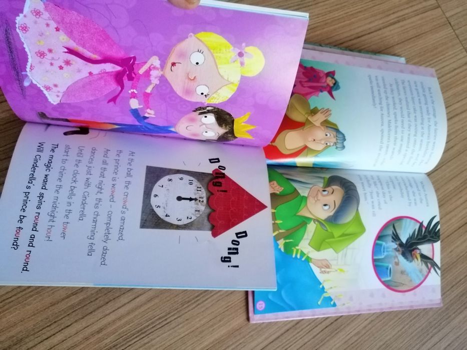 Set 2 carti de povesti in limba engleza Cinderella si Sleeping Beauty.