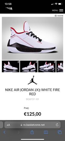 Nike AIR JORDAN 2X3 White Fire Red