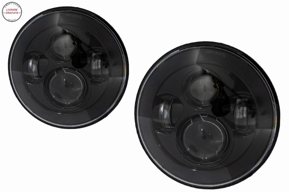 Faruri Full LED CREE Dublu Proiector Jeep Wrangler JK TJ LJ Land ROVER Defender Me- livrare gratuita