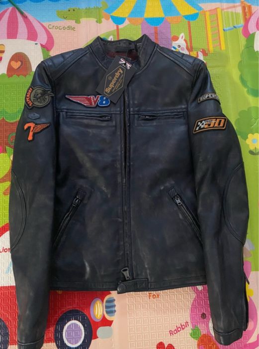 Geaca piele superdry