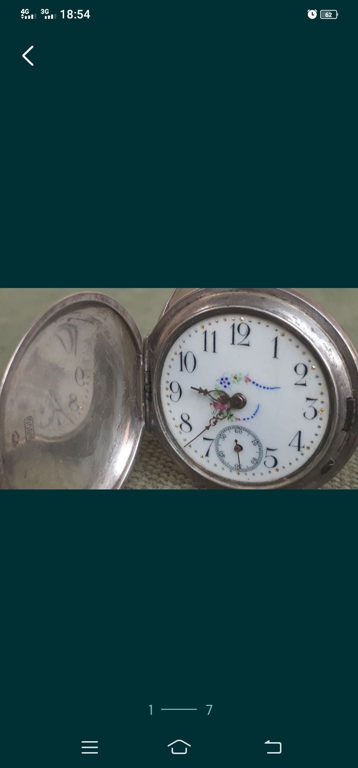 Часы антикварные позолоченные и серебряные