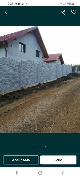 Gard placi din beton și Garduri di beto