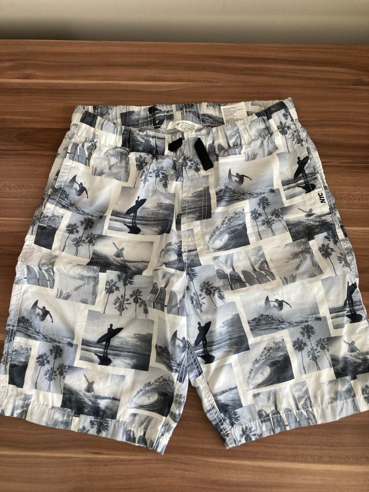 Къси памучни панталони/бански H&M 146/152 ръст