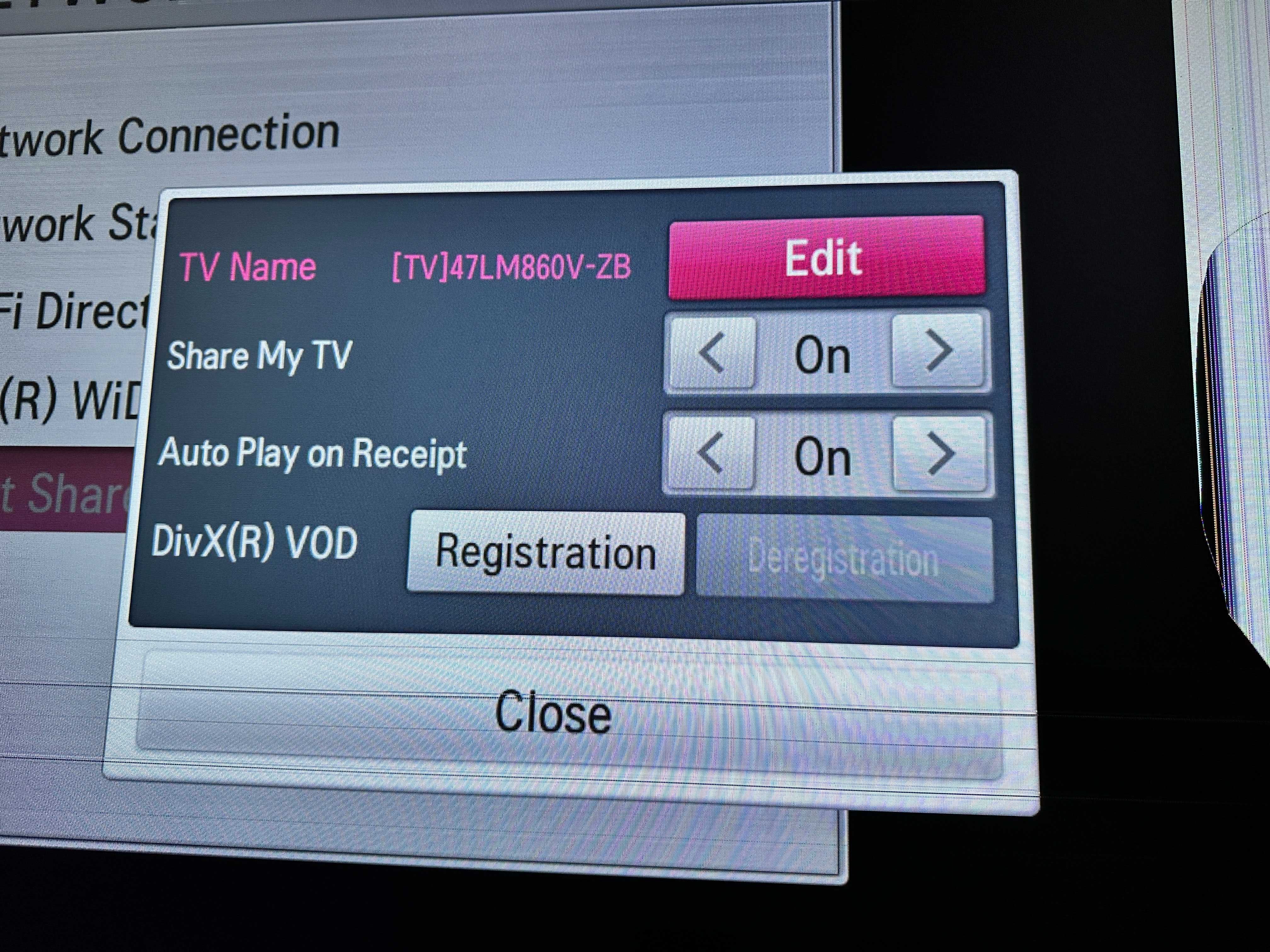 TV smart LG 47" (120cm) pentru componente